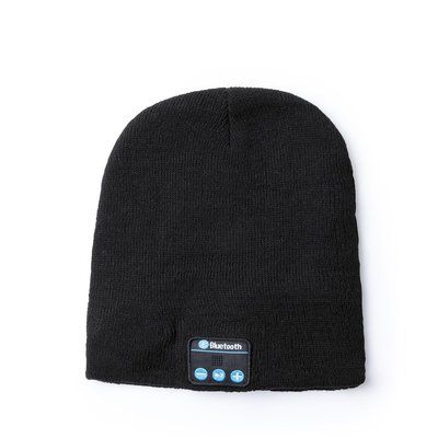 Gorro de poliéster con conexión bluetooth