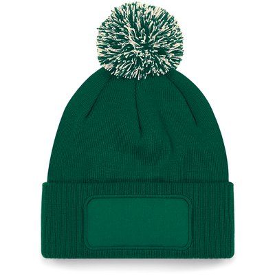 Gorro con pompón bicolor Bottle Green / Off White