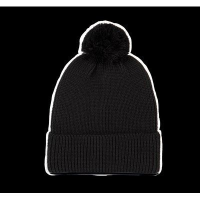 Gorro con pompón eco Black