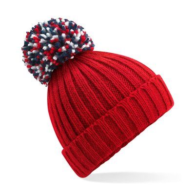 Gorro con Pompón Grande Classic Red