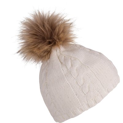 Gorro con pompón de peluche