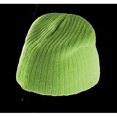 Gorro de punto acanalado 100% acrílico Lime