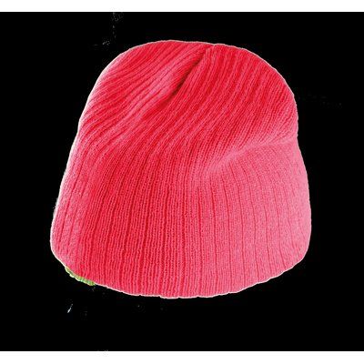 Gorro de punto acanalado 100% acrílico Strawberry Pink