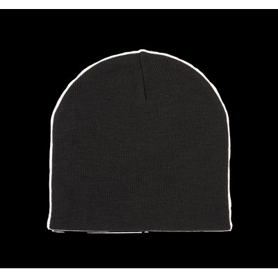 Gorro de punto fino reciclado Negro