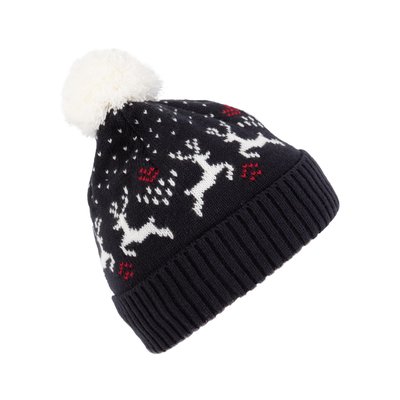 Gorro de punto con renos Navidad