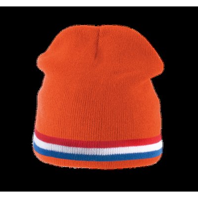 Gorro Punto tricotado Orange / Red / White / Cobalt Blue