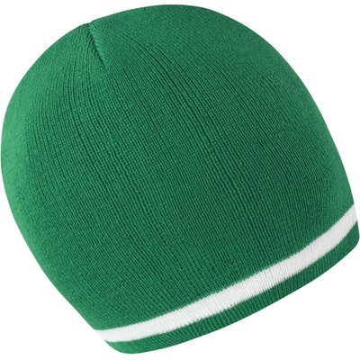 Gorro a rayas Emerald / White