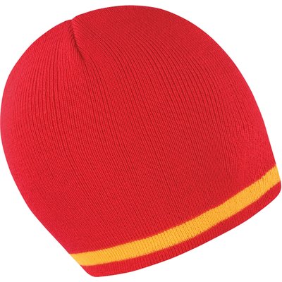 Gorro a rayas Red / Yellow