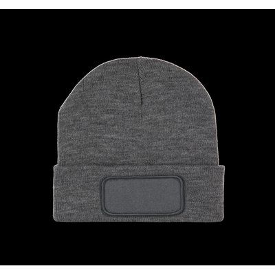 Gorro reciclado con parche Grey Heather