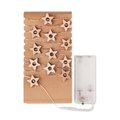 Guirnalda LED 20 Estrellas Madera