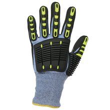 Guantes de protección recubrimiento de nitrilo Azul 10