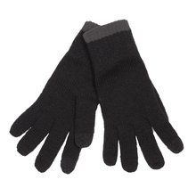 Guantes de punto compatibles con pantallas Black / Dark Grey S/M