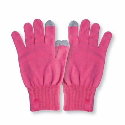 Guantes Poliéster con Dedos Táctiles Fucsia