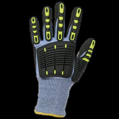 Guantes de protección recubrimiento de nitrilo Blue 6