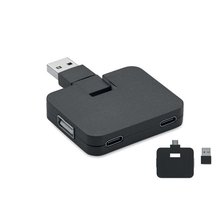Hub 4 Puertos USB 2.0 Negro