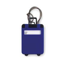 Identificador de maletas con forma de maleta-trolley Azul Royal