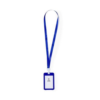 Identificador Lanyard de Poliéster Azul