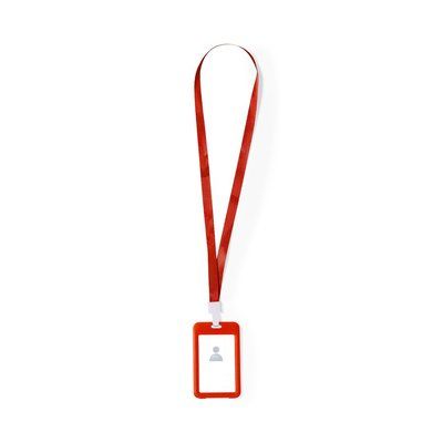 Identificador Lanyard de Poliéster Roj