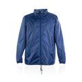 Impermeable Poliéster 210T Capucha Azul M