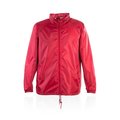 Impermeable Poliéster 210T Capucha Rojo XXL