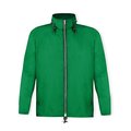 Impermeable de poliéster capucha y bajo ajustables Verde L