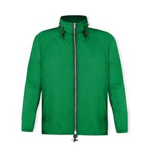 Impermeable de poliéster capucha y bajo ajustables Verde XXL