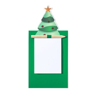 Imán Árbol Navideño con Bloc Verde