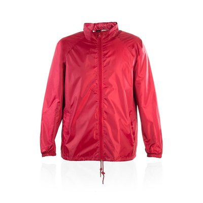 Impermeable Poliéster 210T Capucha Rojo XXL