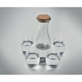 Jarra y Vasos de Vidrio Reciclado