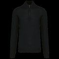 Jersey 1/4 cremallera hombre entallado Black XL