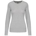 Jersey cuello redondo mujer Grey Melange XS