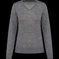 Jersey de lana merina mujer Grey Heather XL