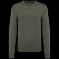 Jersey Punto cuello de pico hombre Green Marble Heather 3XL