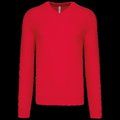 Jersey Punto cuello de pico hombre Red S