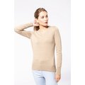 Jersey de punto cuello de pico para mujer