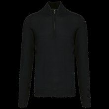 Jersey 1/4 cremallera hombre entallado Black S