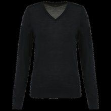 Jersey de lana merina mujer Black XS