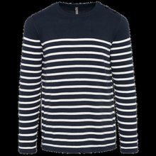 Jersey Marinero 100% Algodón Striped Navy / Off White S