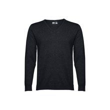 Jersey de Punto Hombre Cuello en V Negro L