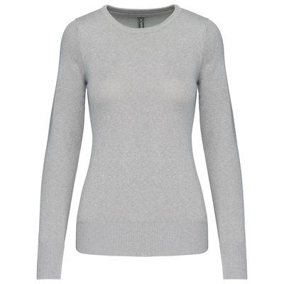 Jersey cuello redondo mujer Grey Melange XS