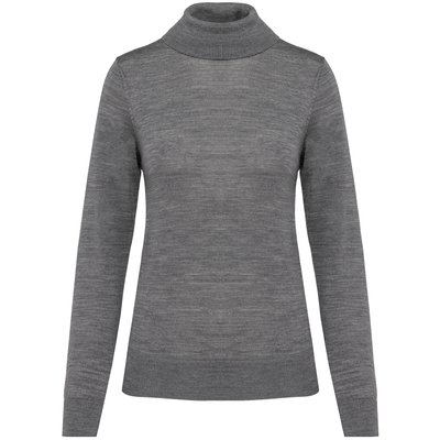 Jersey lana merina para chica Gris XXL