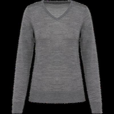 Jersey de lana merina mujer Grey Heather XL