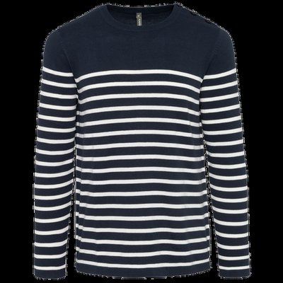 Jersey Marinero 100% Algodón Striped Navy / Off White XL