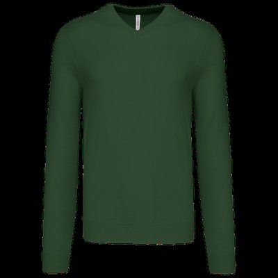 Jersey Punto cuello de pico hombre Forest Green L