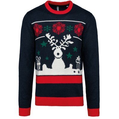 Jersey de punto de Navidad unisex Night Navy S