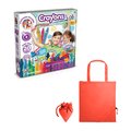 Juego educativo crayones con bolsa de regalo Rojo