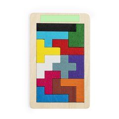 Juego Habilidad 12 pzs Tetris en Madera Color | Area 1 | 75 x 12