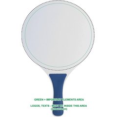 Juego de palas de madera MDF con pelota a juego | RACKET 1 PD