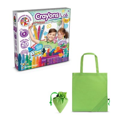 Juego educativo crayones con bolsa de regalo Verde Claro