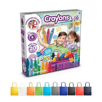 Juego educativo crayones con bolsa de regalo